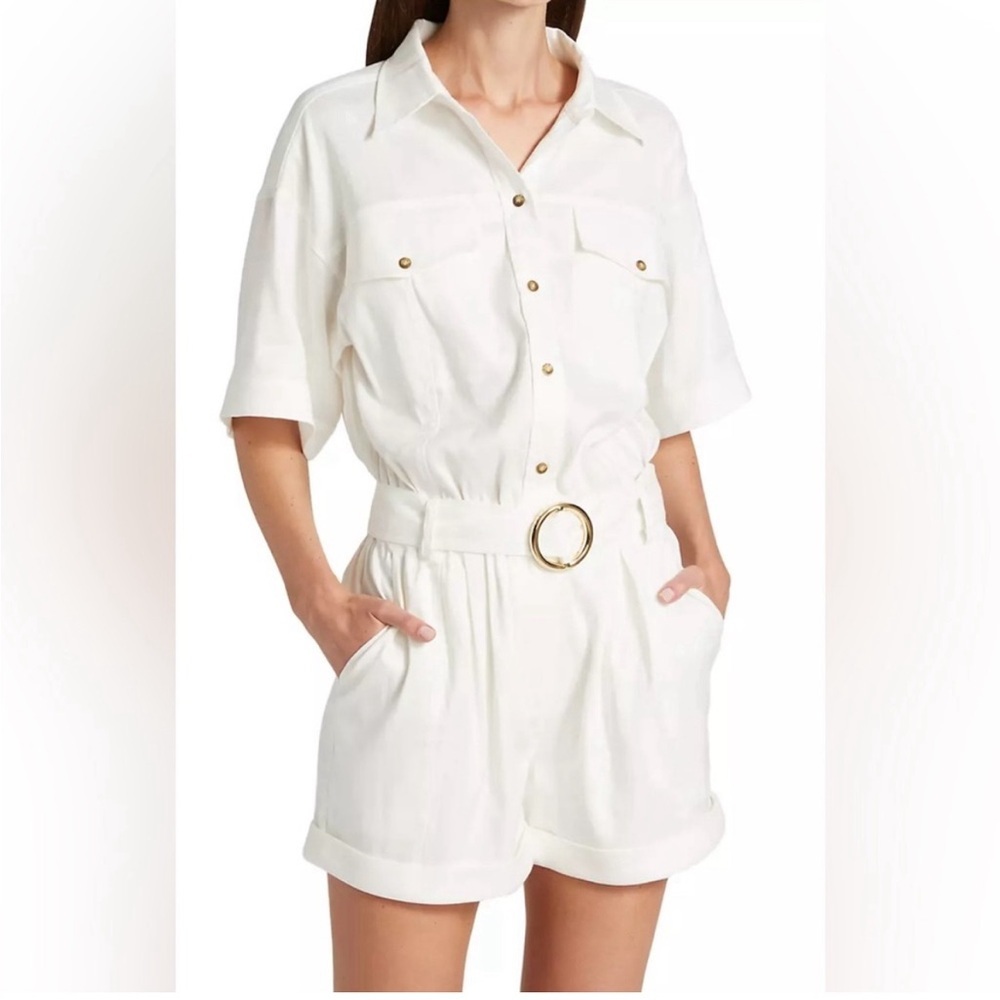 Frame Arie belted romper - Picture 1 of 9